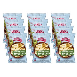 Seneca Granny Smith Apple Chips | Made from Fresh Apples | 100% Granny Smith Apples | Yakima Valley Orchards of Washington | Crisped Apple Perfection | Foil-Freshness bag | 2.5 ounce (Pack of 12)