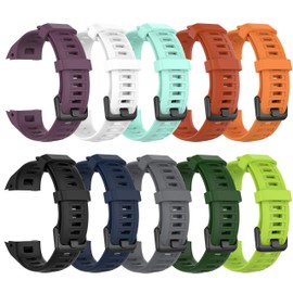 Band for Garmin Instinct, Soft Silicone Replacement Watch Band Strap for Garmin Instinct/Instinct Tide/Instinct Tactical/Instinct Solar/Instinct Esports (No Tracker)