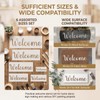 6 Pcs Welcome Stencils for Painting on Wood Doormat