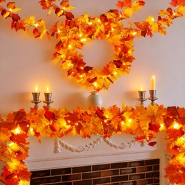 Eyezeeption Inside: Autumn Decoration for Your Home - Autumn Fairy Lights for Atmospheric Autumn Decoration - Perfect Choice for Your Autumn Decoration