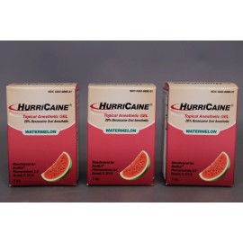 Hurricaine Topical Anesthetic Gel Watermelon 1oz Pack of 3