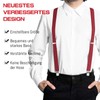 INYEEXUP Men's Braces Extra Strong with 4 Extra Strong Clips,