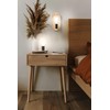 LEDVANCE DECOR Wood Table Tischleuchte TOUCH USB, schwarz, E27 Sockel