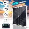 400W Solar Panel Kit 4000W Power Inverter 12V 100A Battery