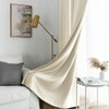 Melodieux 2 Panel Voile Sheer Curtains - Semi Sheer Privacy