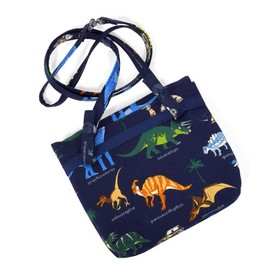 COLORFUL CANDY STYLE Clip, Large Moving Pocket, Shoulder Strap Included, Large, Discovery! Explore! Dinosaur Continent (Navy) N6005320