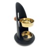 TRINTURA Incense Burner Height Adjustable Black Gold Includes 20g Boswelia