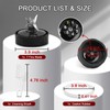 Replacement 24oz Blender Cups with Lid for Ninja, 7 Fins