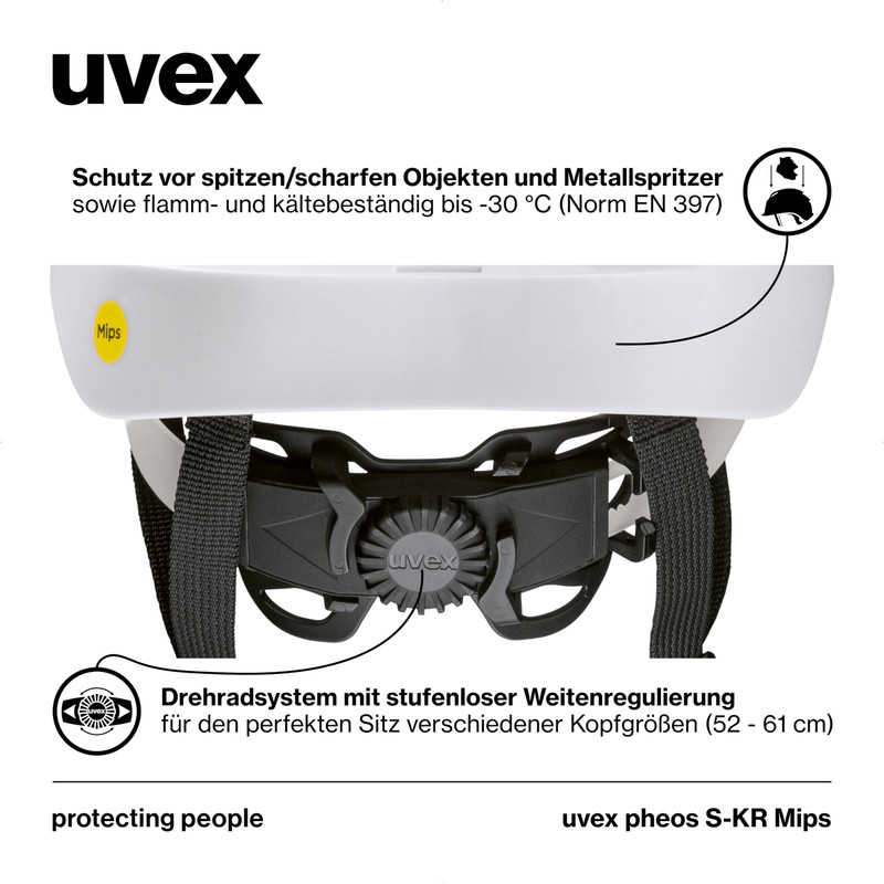 uvex pheos S-KR MIPS Protective Helmet - Industrial Protective Helmet