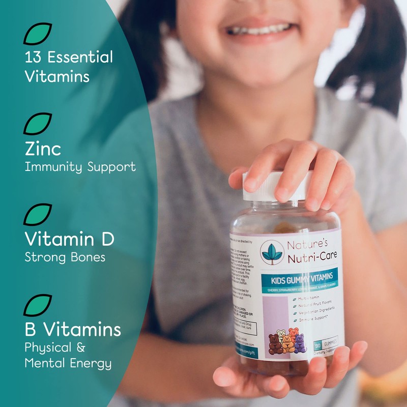 Nature's Nutri-Care Kids Gummy Vitamins - Kid Multivitamin Gummies with