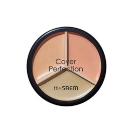 The Saem Cover Perfection Triple Pot Concealer 13.5g 5 colors, 1, 07 Pink Beige / 더샘 커버 퍼펙션 트리플 팟 컨실러 13.5g 5colors, 1, 07 핑크 베이지