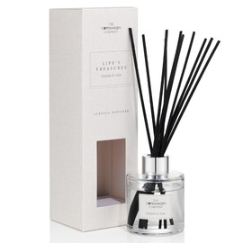 Luxury Reed Diffusers for Home | Aromatherapy Scented | 10 Weeks Long Lasting Fragrance | 10 Natural Rattan Reeds | The Copenhagen Company - Freesis & Rose (100ml)