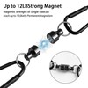 VQORAHUIX Magnetic Net Release Fly Fishing Net Retractor Magnetic Keychain,