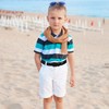 Monopa Boys Elastic Braided Belt - Black Kids Belt Pin