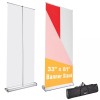 Unbranded/Generic Deluxe Retractable 33" x 81" Roll Up Banner Stand