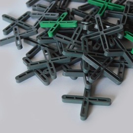 200 pcs 5mm X Shape Tile and Brick Spacer. Plastic Hollow Structure for DIY Tiles, Bricks, Paving Slabs, Patio, Wall & Floor Removable Levelling Tool