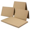 50 x Vintage Kraft Paper Folding Cards DIN B6 120