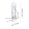 votuyet 20Pcs 5mm-3/4"Clear Cabinet Shelf Clips,which can be Used for