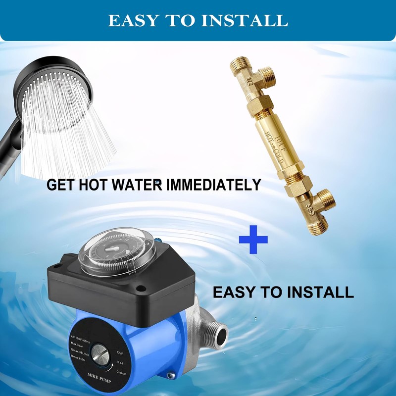 WP596816 Sensor Valve Kit for Instant Hot Water Recirculating Pump