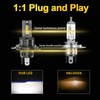 Fit for Can-Am Ryker/Ryker Rally Edition,H4/9003/HB2 Headlight Bulbs,IP68 800% Brightness