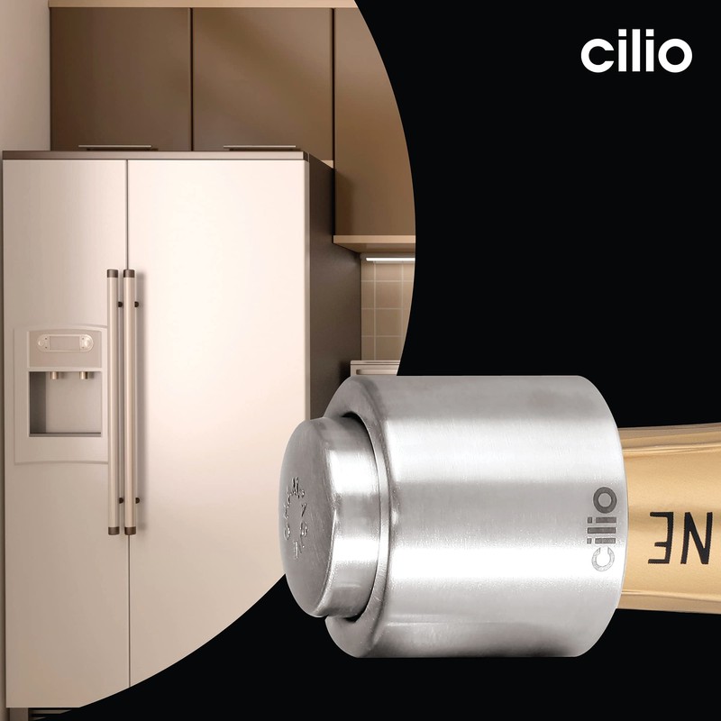 Cilio Stainless Steel Champagne Sealer, Bottle Stopper for Sealing Champagne