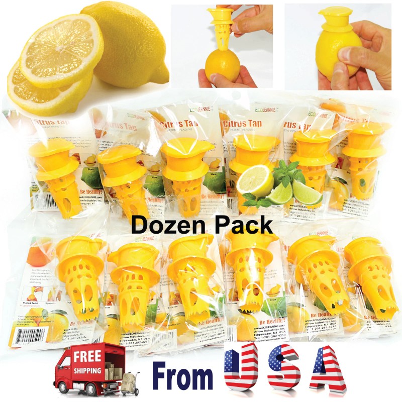EcoJeannie Citrus Tap Faucet |Citrus Juicer,Lemon Juicer, Lime Squeezer |