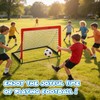 2 Set 4x3ft Soccer Goals for Backyard, Portable Foldable Pop