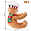 RINOLY Gingerbread Tree Topper,Gingerbread Christmas Decoration,Plush Stuffed Gingerbreads Man Ornaments