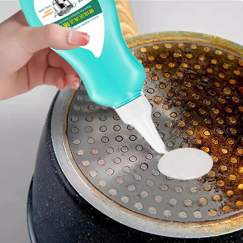 Gel Limpiador De Fondo De Olla Q Black Pot, Limpiador