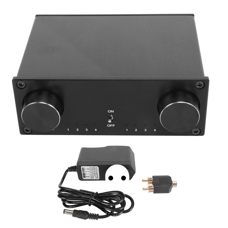 HiFi Sound Switcher 4 in 4 Out Dual Channel Gold