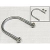 10MM x 50MM Zinc Plated 'U' Bolt with 2 Hex
