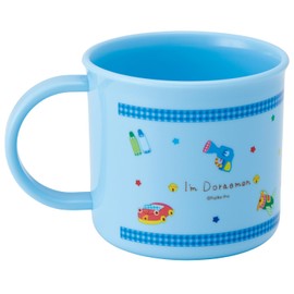 Skater KE4AAG Doraemon Gingham Cup, 6.8 fl oz (200 ml), Antibacterial, Dishwasher Safe, Made in Japan