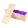 3Pcs 42oz Silicone Soap Making Kit, Rectangular Loaf Molds with