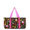 Owl Floral All Purpose Large Utility Bag Collapsible Wire Frame
