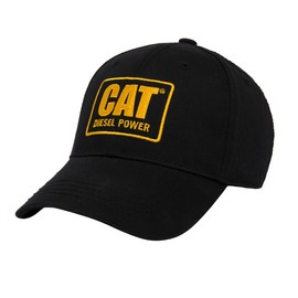 CAT Men's 1120255 Curve Bill Diesel Power Cap - One Size Fits All - Black