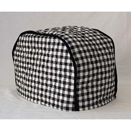 Simple Home Inspirations Premium Toaster Cover (2 Slice 12 x 8, Black Check)