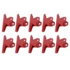 10pcs Metal Binder Clips Multipurpose Electroplating Rustproof Large Paper Clamps