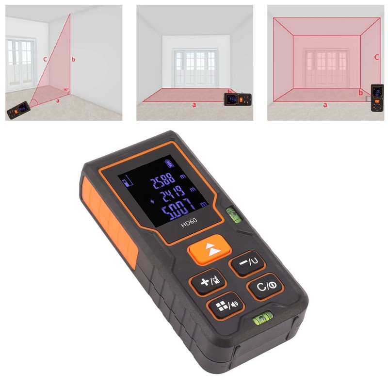 Laser Distance Meter High Accuracy Portable Handheld Rangefinder for Engineering