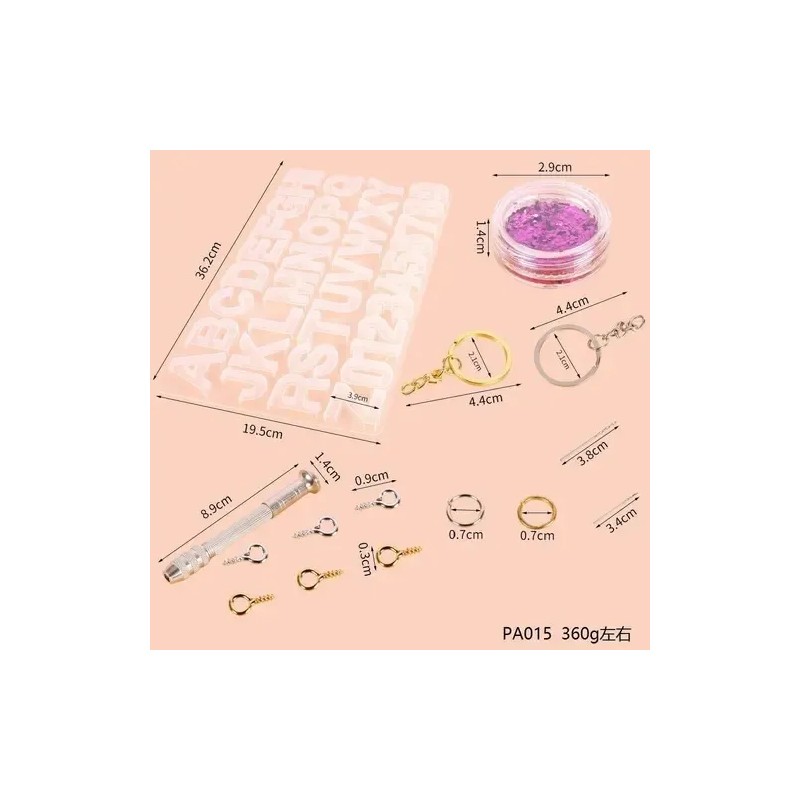 Kit De 236 Piezas Letras De Silicona De Molde De