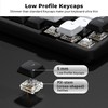 GMKWTL XVX Low Profile Black Keycaps, Shine Through Keycap Sets,