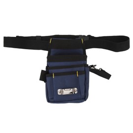 Electrician Tool Pouch, Heavy Duty Oxford Tool Belt Pouch with Adjustable Belt Waist Tool Bag Mini Organizer Pocket, Gardening Tool Waist Bag Belt, for Electrician Worker Carpenter