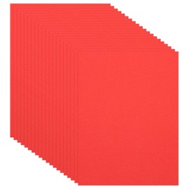 PATIKIL 20 Pcs Red EVA Foam Sheets, 12 x 8 Inches Foam Sheets for Crafts Flexible DIY Handcraft Scrapbooking Art Supplies, 20x30cm