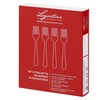 Lagostina Lavinia, Set 4 Forchette per Dolce in Acciaio Inox