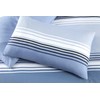 Rapport Home Blue Striped Microfibre Single Duvet Cover Set Soft