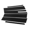 6 Pcs Side Door Window Cover Glossy Black Pillar Post