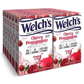 SINGLES TO GO! Welch's Cherry Pomegranate Singles To Go Drink Mix 72 Servings Aspartame Free