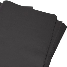 Covered Creations - Black Tissue Paper Sheets Gift Wrapping for Special Occasions, Arts and Crafts, Decoupage, Flowers, Wine, Acid and Chlorine Free - 20 large sheets 50 x 76 cm