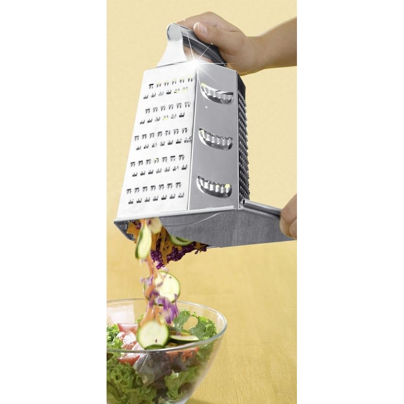 Stainless Steel 6 Sides Multi-Purpose Grater Vegetable Grater Kitchen Grater