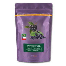 Cornova Acai & Macchiberry Powder, 1.8 oz (50 g), Additive-free, Acai Bowl, Puree, Smoothie (1 Bag)