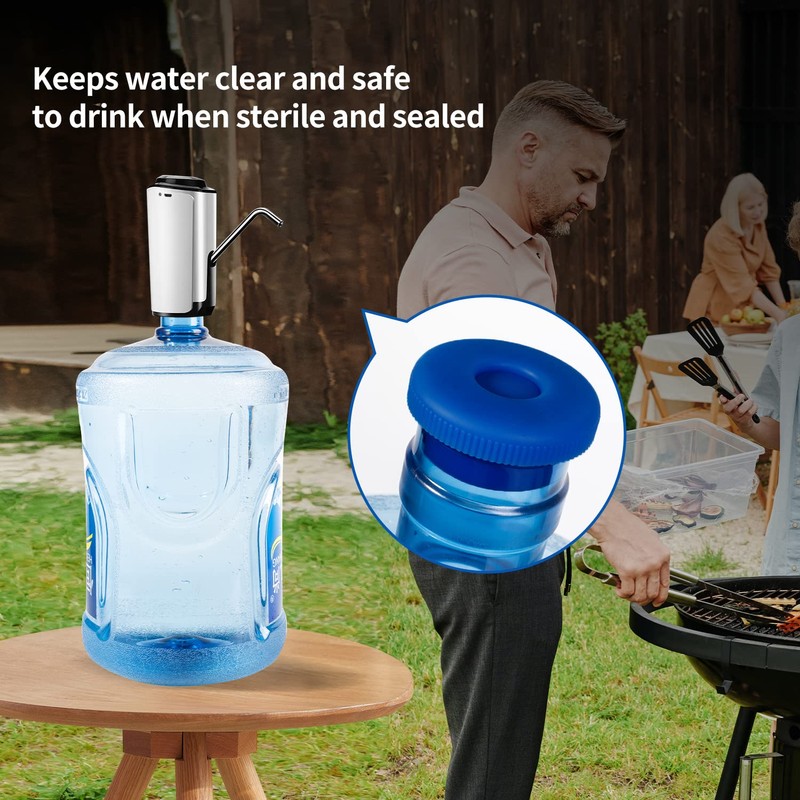 5 Gallon Water Jug Caps Reusable - Non-Spill 55mm Water